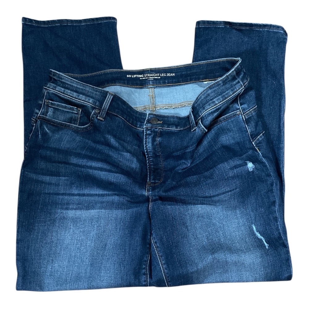 Chico's So Lifting So Slimming Straight Leg Jeans Size 14R